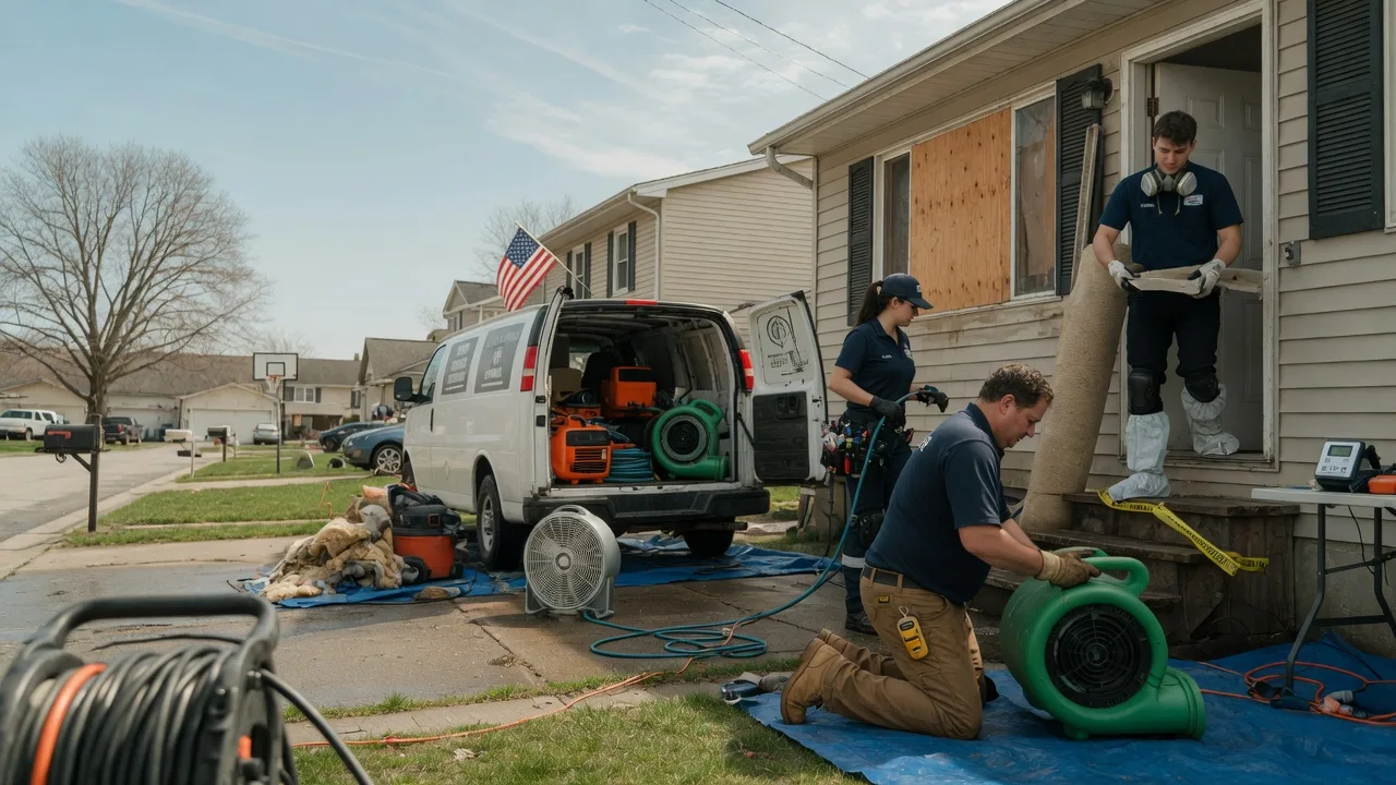 Water Damage Restoration in Le Claire, IA near me